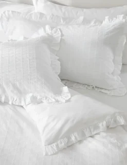 Pure Cotton French Ruffle Embroidery Bedding Set