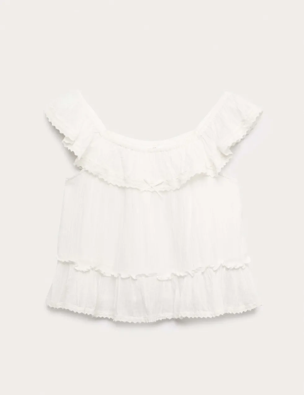 Pure Cotton Frill Top (6-16 Yrs)