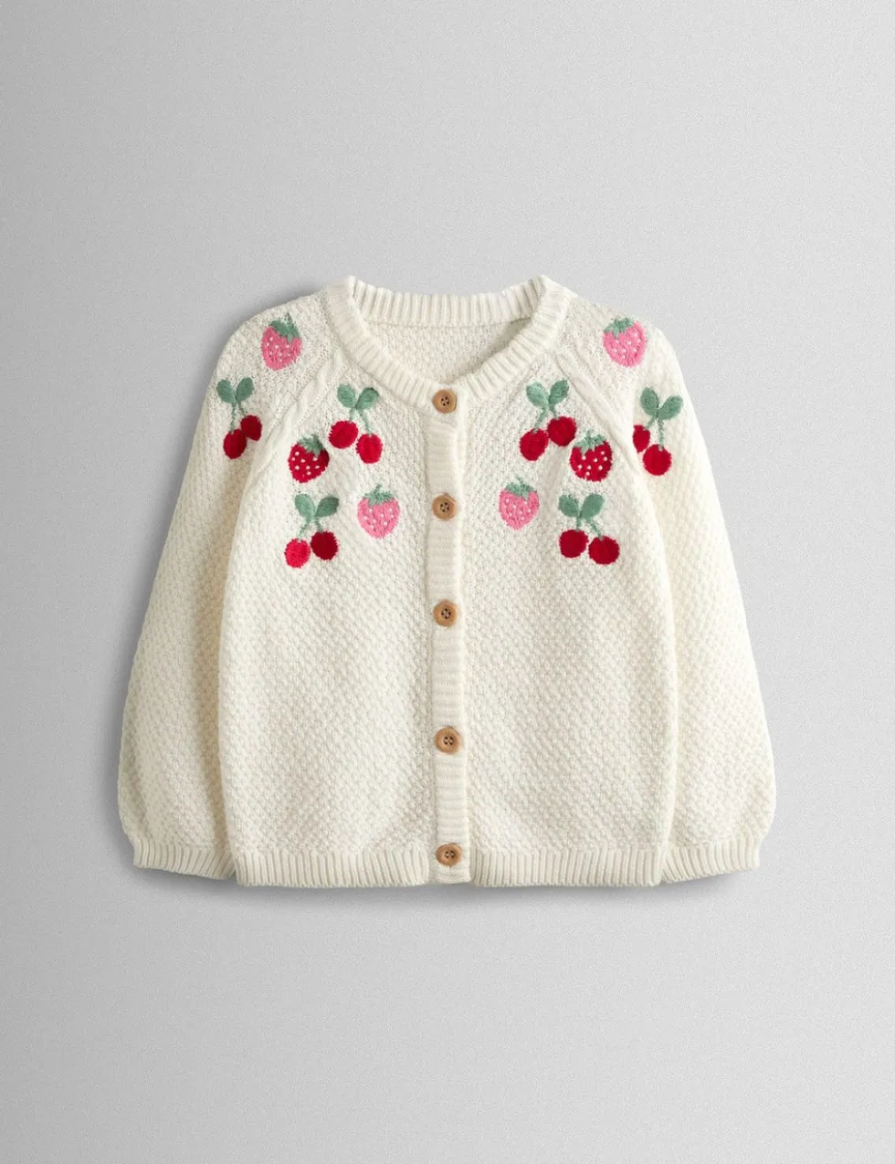 Pure Cotton Fruit Cardigan (6 Mths-7 Yrs)