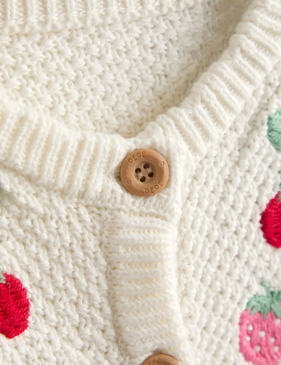 Pure Cotton Fruit Cardigan (6 Mths-7 Yrs)
