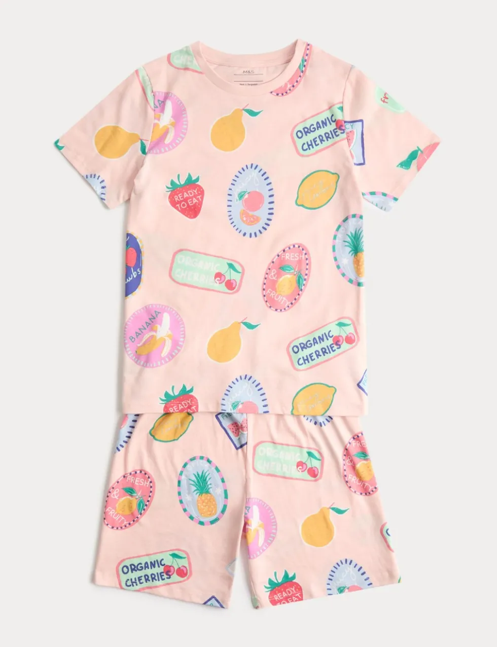 Pure Cotton Fruit Pyjamas (1-16 Yrs)