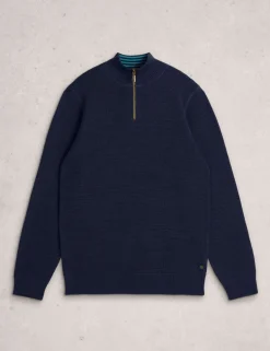 Pure Cotton Funnel Neck Jumper