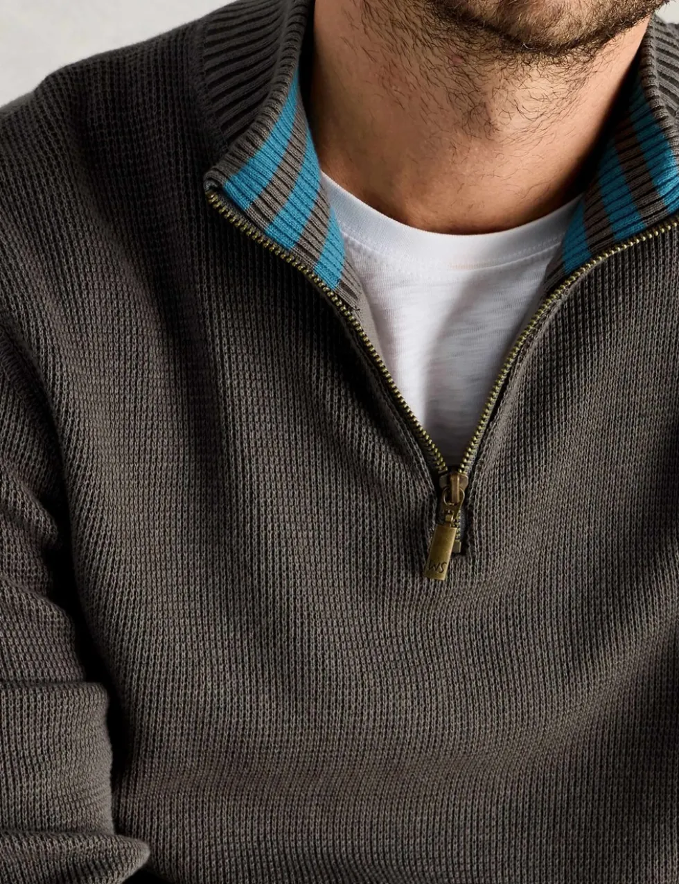 Pure Cotton Funnel Neck Jumper