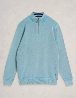 Pure Cotton Funnel Neck Jumper