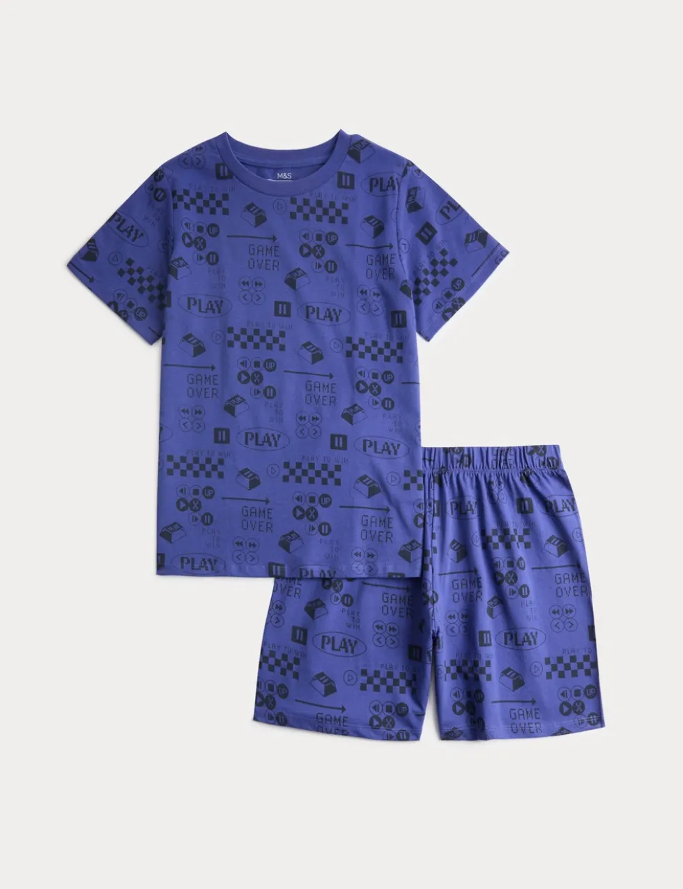 Pure Cotton Gaming Graphic Pyjamas (6-16 Yrs)