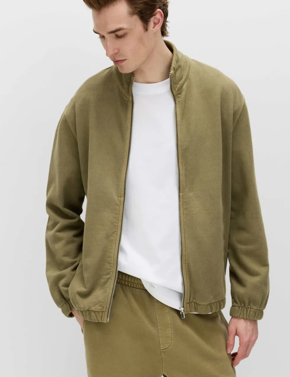 Pure Cotton Garment Dye Coach Jacket
