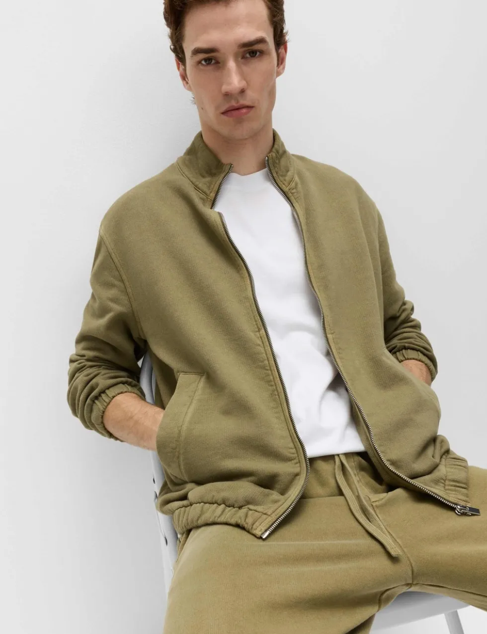 Pure Cotton Garment Dye Coach Jacket