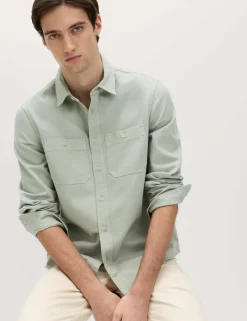Pure Cotton Garment Dye Shirt