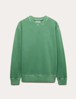 Pure Cotton Garment Dye Sweatshirt