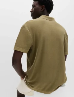 Pure Cotton Garment Dyed Polo Shirt