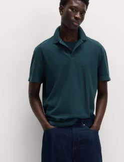 Pure Cotton Garment Dyed Polo Shirt