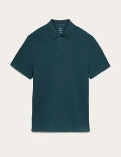 Pure Cotton Garment Dyed Polo Shirt