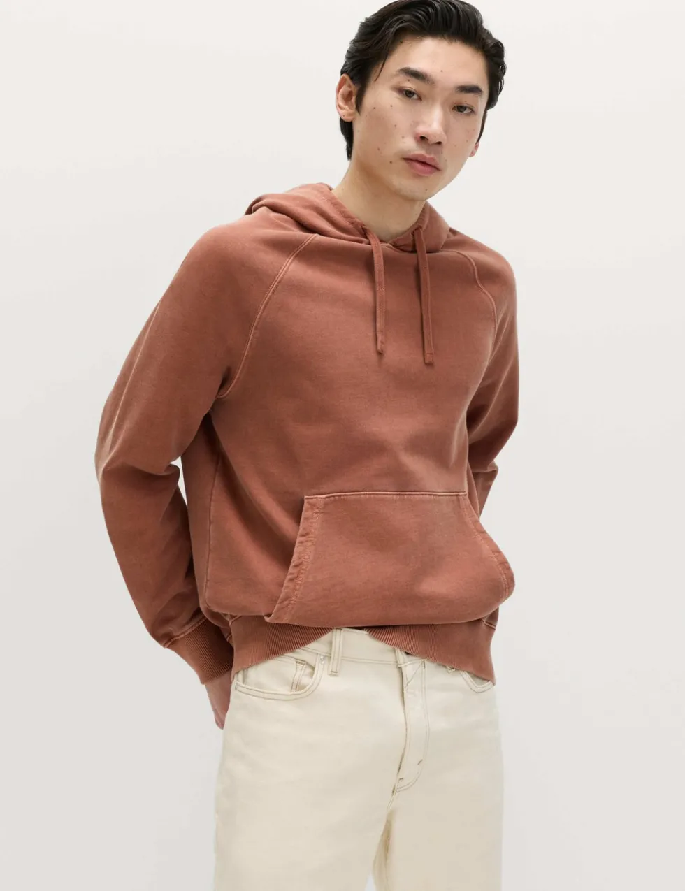 Pure Cotton Garment Dyed Hoodie