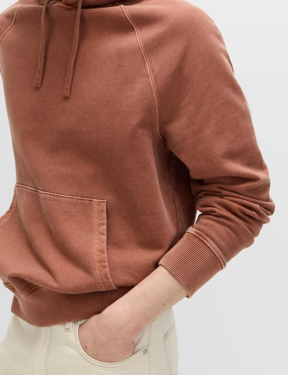Pure Cotton Garment Dyed Hoodie
