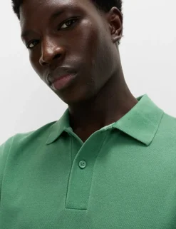 Pure Cotton Garment Dyed Polo Shirt