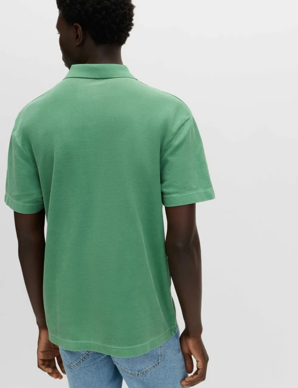 Pure Cotton Garment Dyed Polo Shirt