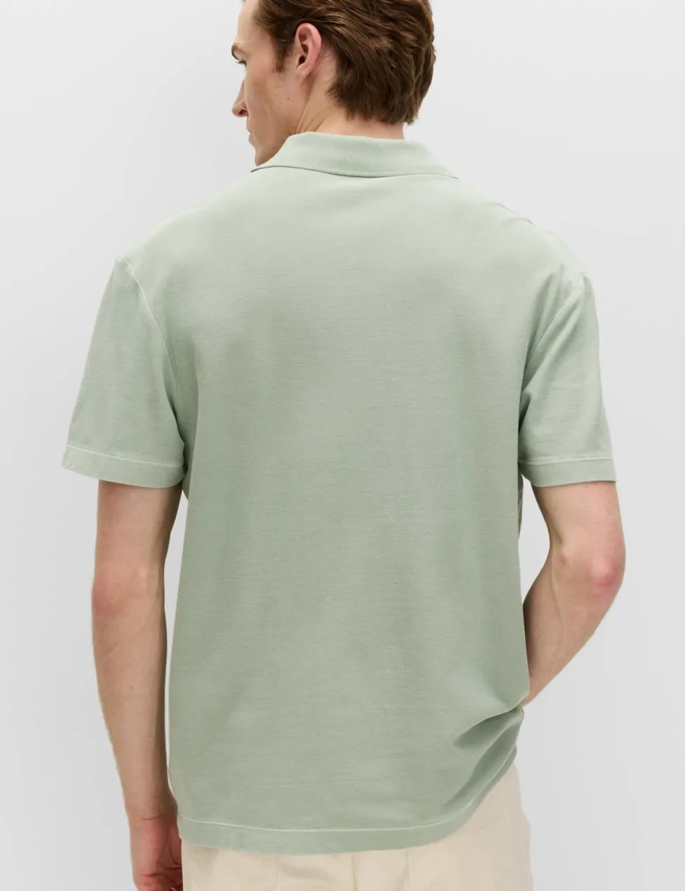 Pure Cotton Garment Dyed Polo Shirt