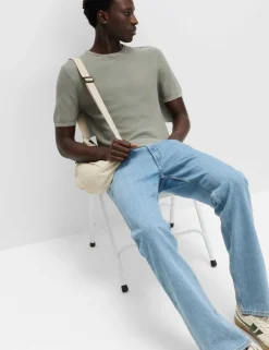 Pure Cotton Garment Dyed Knitted T-Shirt