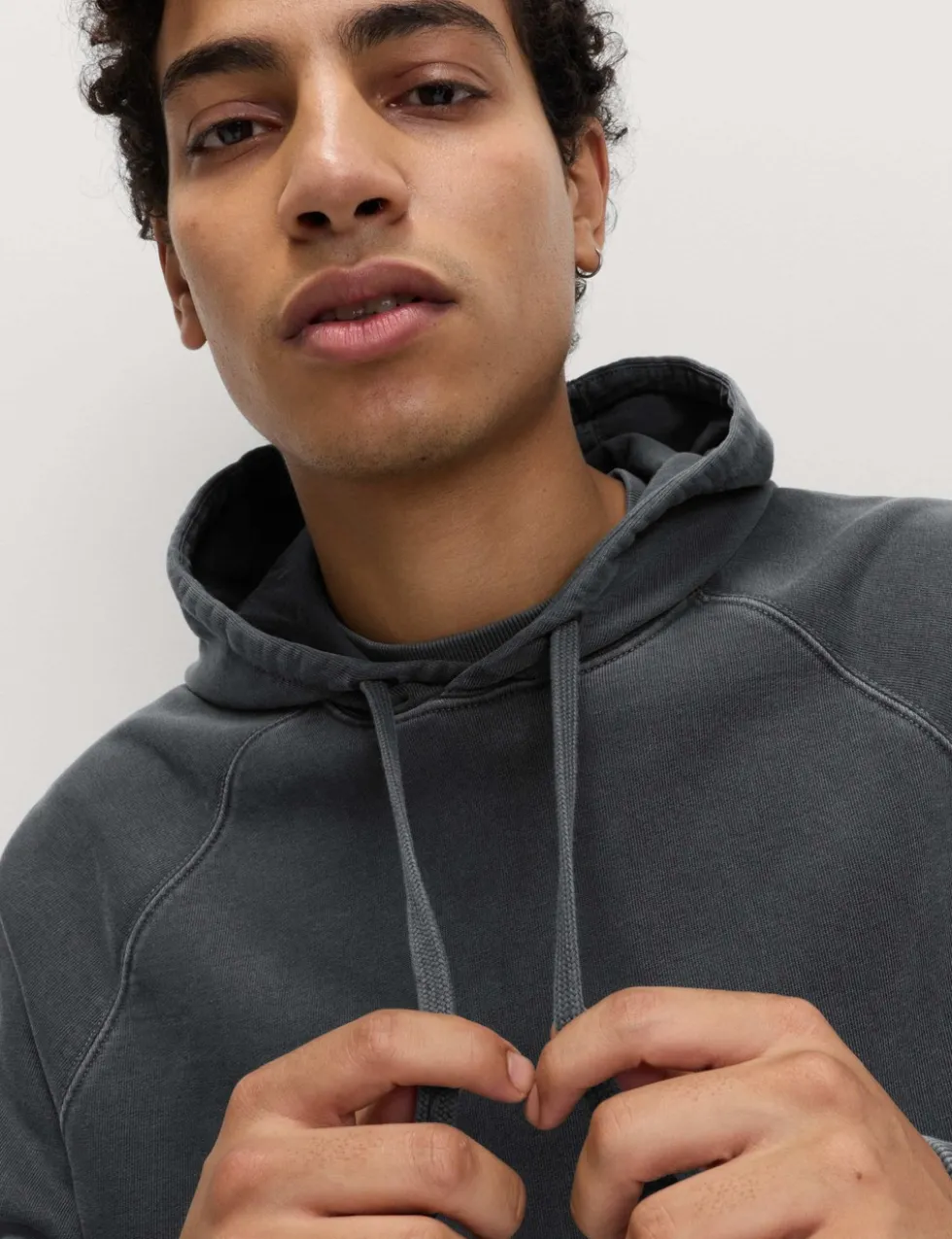 Pure Cotton Garment Dyed Hoodie