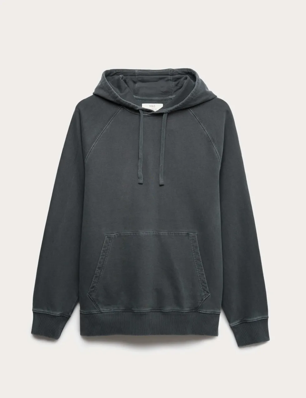 Pure Cotton Garment Dyed Hoodie