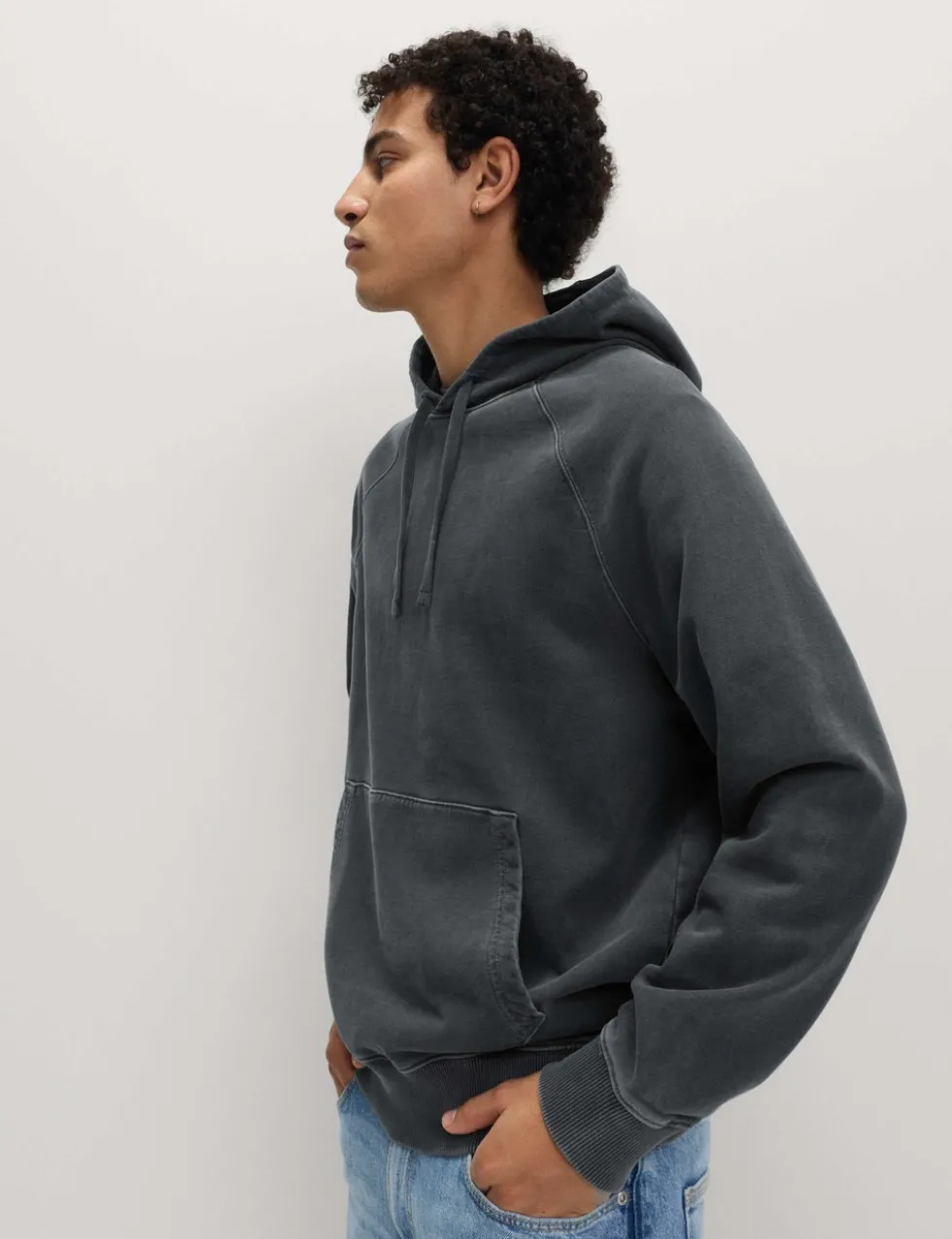 Pure Cotton Garment Dyed Hoodie