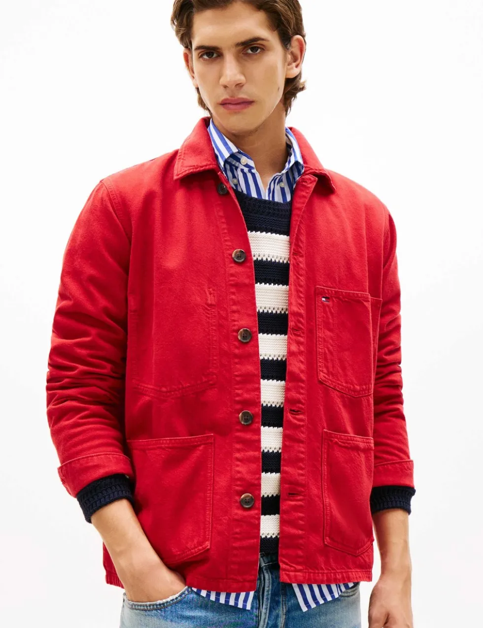 Pure Cotton Garment Dyed Overshirt