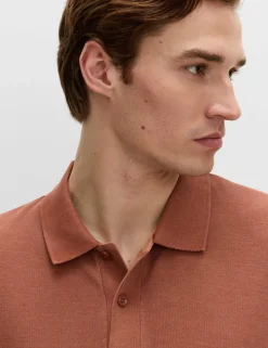 Pure Cotton Garment Dyed Polo Shirt