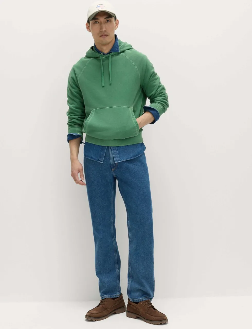Pure Cotton Garment Dyed Hoodie