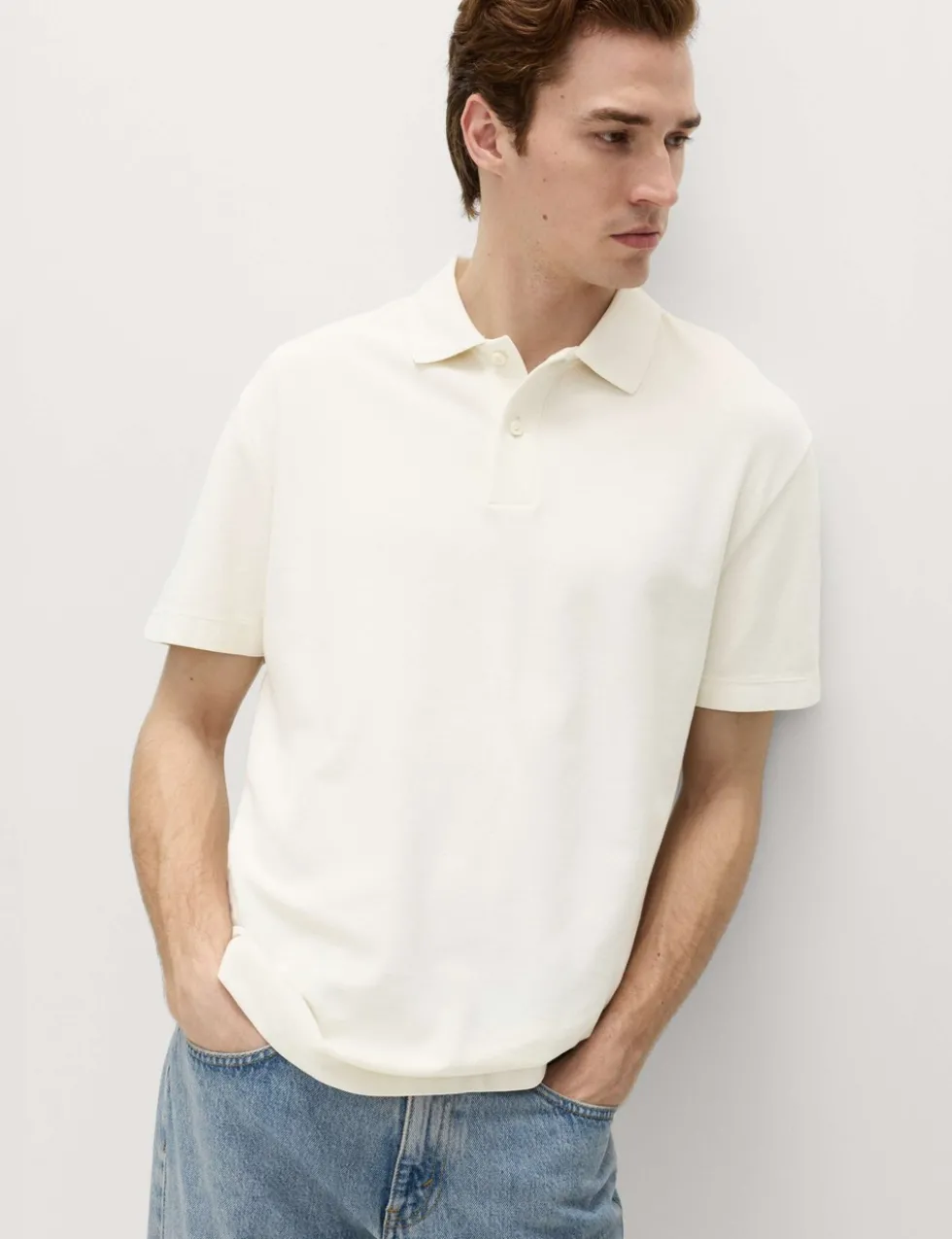Pure Cotton Garment Dyed Polo Shirt
