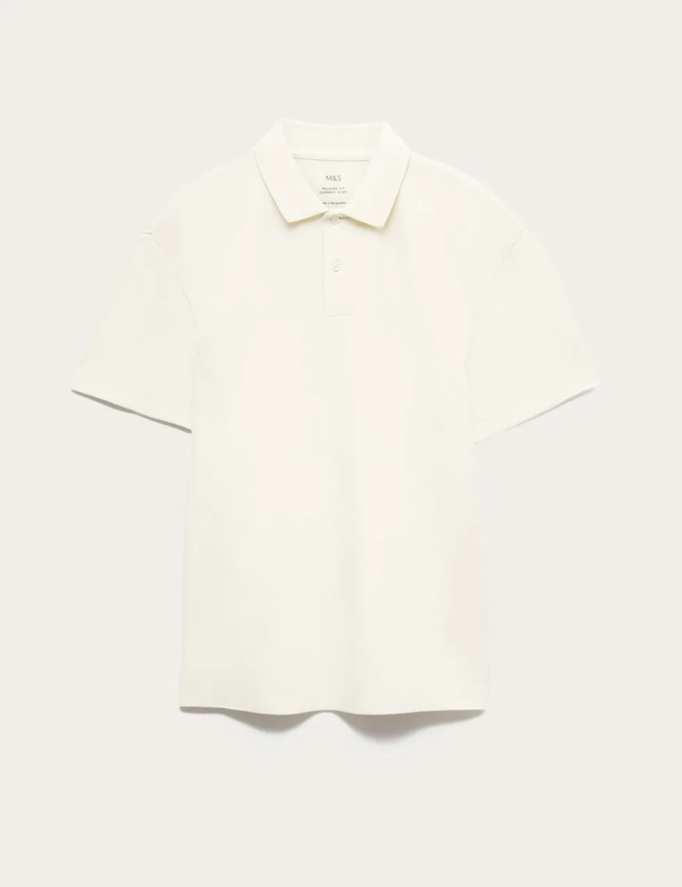 Pure Cotton Garment Dyed Polo Shirt