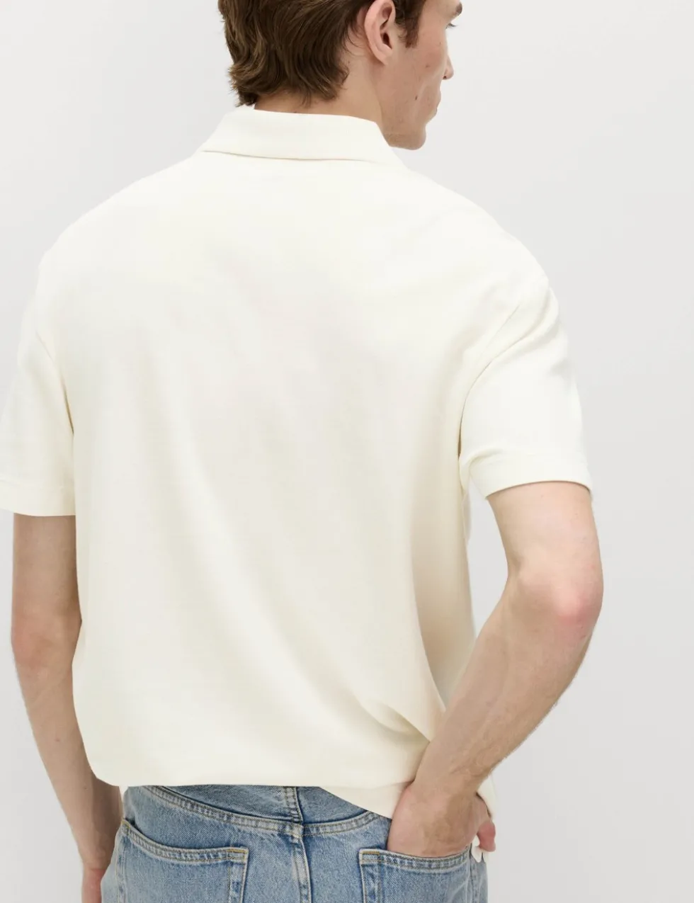 Pure Cotton Garment Dyed Polo Shirt