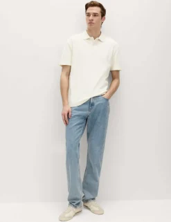 Pure Cotton Garment Dyed Polo Shirt