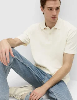 Pure Cotton Garment Dyed Polo Shirt