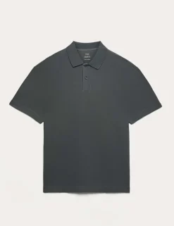 Pure Cotton Garment Dyed Polo Shirt
