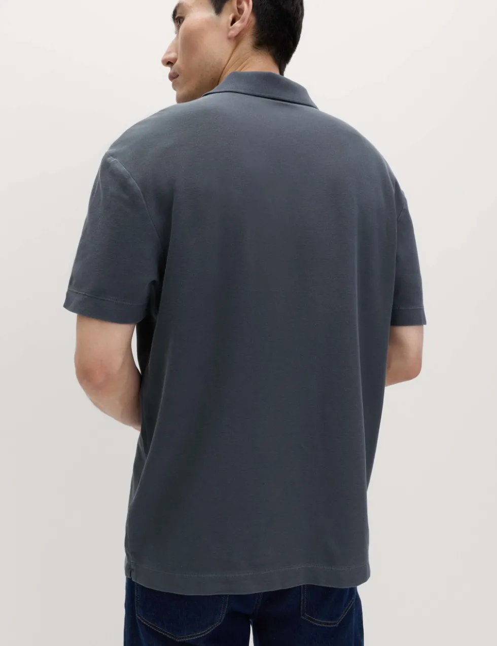 Pure Cotton Garment Dyed Polo Shirt