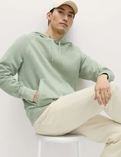 Pure Cotton Garment Dyed Hoodie