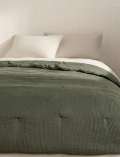 Pure Cotton Gauze Quilted Bedspread