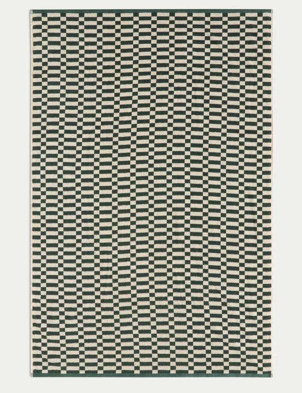 Pure Cotton Geometric Check Towel