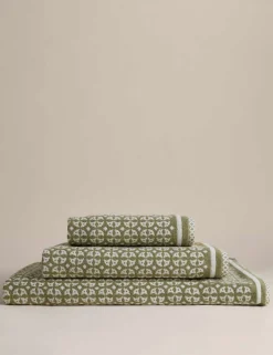 Pure Cotton Geometric Circle Towel