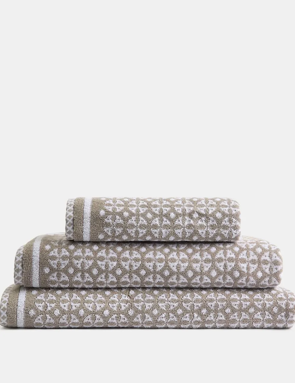 Pure Cotton Geometric Circle Towel