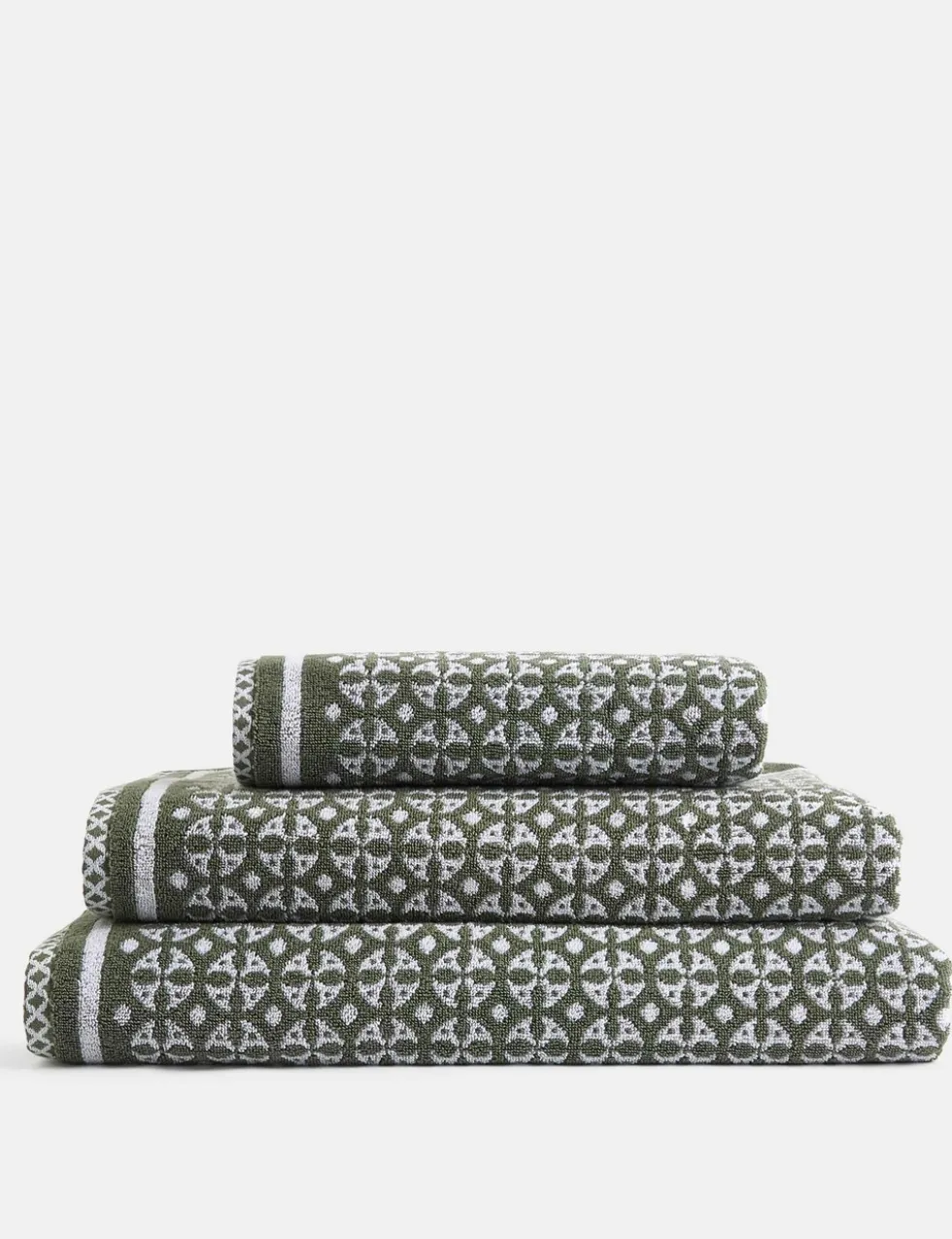 Pure Cotton Geometric Circle Towel