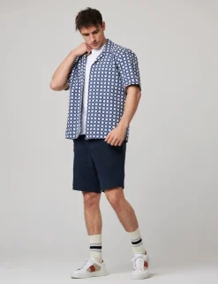 Pure Cotton Geometric Print Shirt