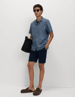 Pure Cotton Geometric Shirt