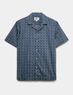 Pure Cotton Geometric Shirt