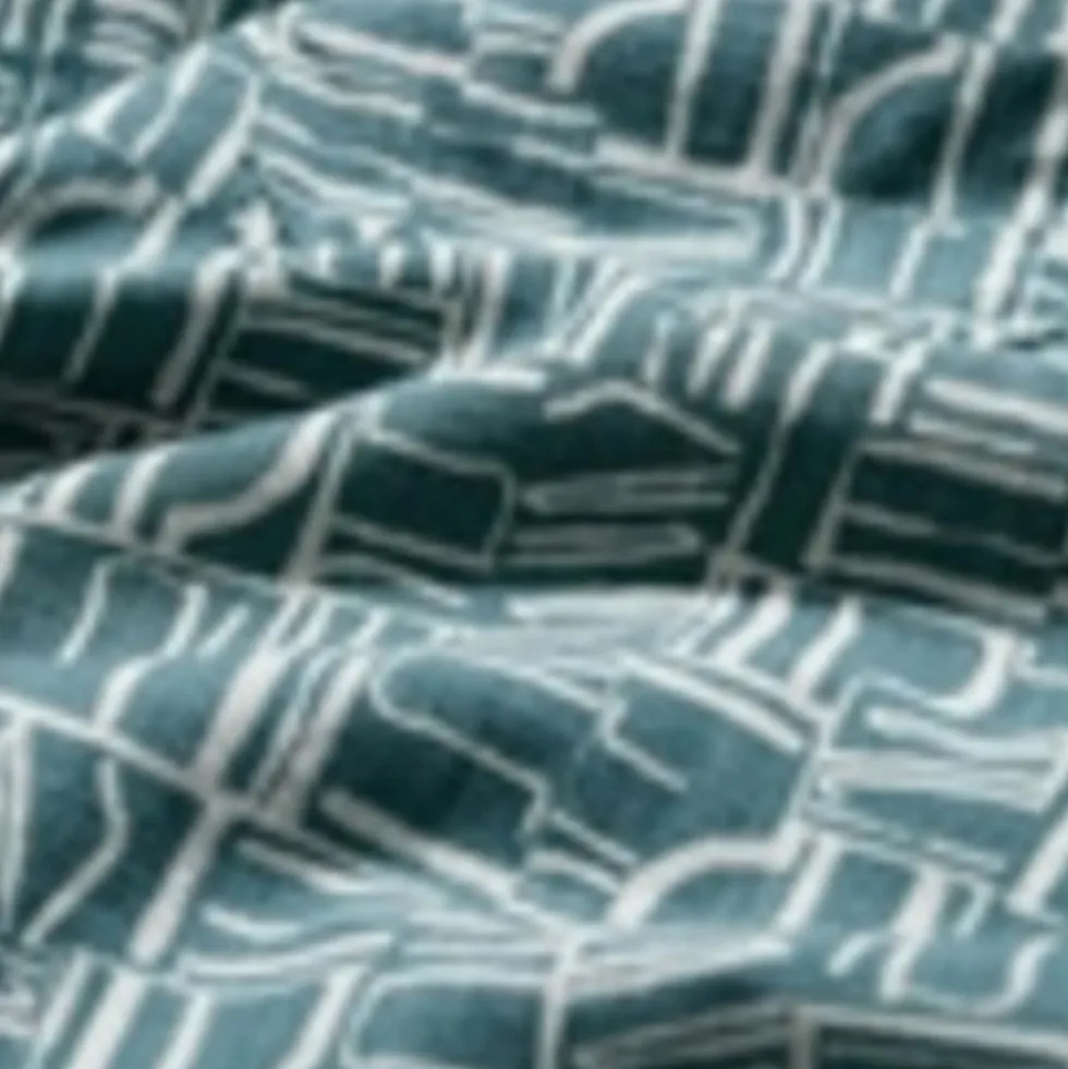 Pure Cotton Geometric Short Sleeve Shirt