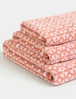 Pure Cotton Geometric Towel