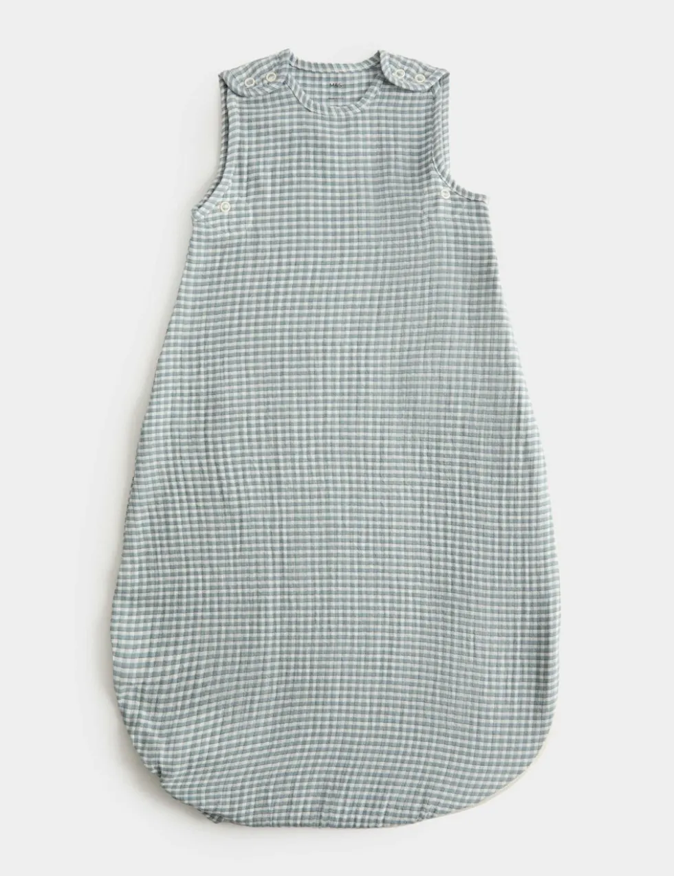 Pure Cotton Gingham 0.5 Tog Sleeping Bag (0-3 Yrs)
