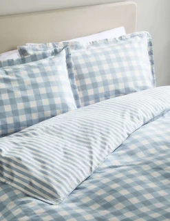 Pure Cotton Gingham Bedding Set