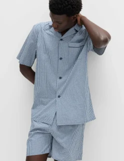 Pure Cotton Gingham Pyjama Set