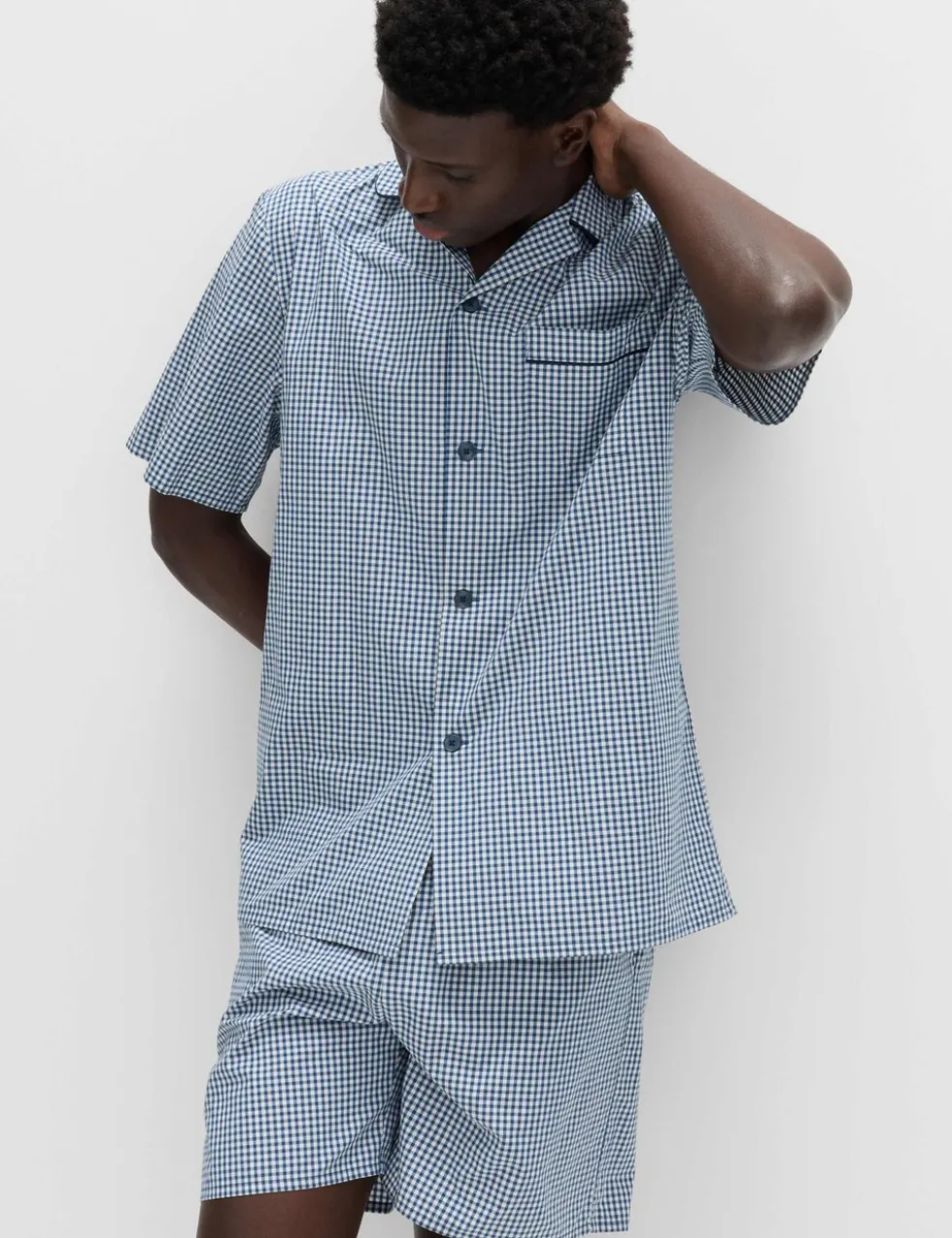 Pure Cotton Gingham Pyjama Set